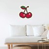 Extra Large 460mm 'Two Cherries' Permanent Sticker Decal for Cars/Windows/Bins/Walls