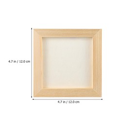 Toddmomy 10pcs Unfinished Wood Picture Frames Small Wooden Photos Frames DIY Painting Wooden Frames For Arts & Crafts,