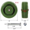 NINOSO High Temperature Caster Wheels, 4" x 1.5" Heavy Duty
