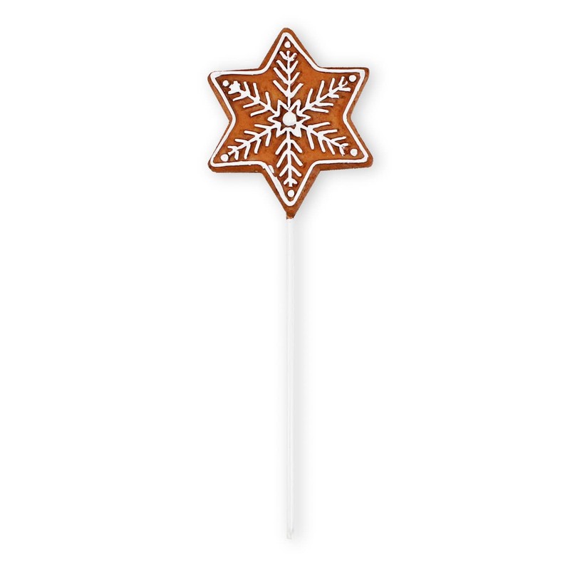 colourliving Gingerbread Figures Decoration Flower Stake Gingerbread Stake 6 Pieces