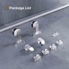 EaseLife 6.6 FT Top Mount Stainless Steel Sliding Barn Door