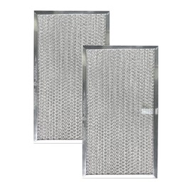 Air Filter Factory Replacement For S97007893, 97007893, 1172281, 97005681, 99010127, 99010159, S97005681, S99010127, S99010159, 6.62 x 11.62 x 0.37 Inches Range Hood Aluminum Grease Filter 2-Pack