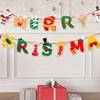 Merry Christmas Garland Decorations Red and Green Design 5ea