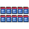 INDMEM SD Card 32GB, 10-Pack UHS-I Class 10 MLC Flash