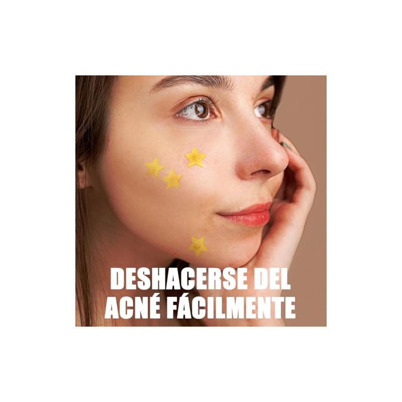 32 Piezas Parches para Acné Estrellas,Estrellas Pimple Patch,Parches Estrellas Acne,Parches