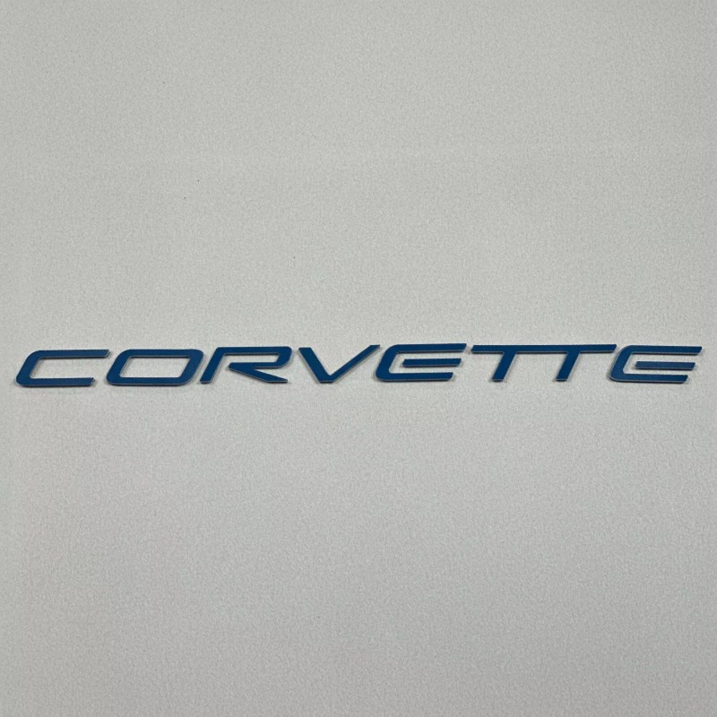 Advanced Trims BLUE C5 Corvette Dash Plastic Lettering 1997 -