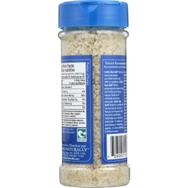 Light Grey Celtic Sea Salt Shaker – Easy to Use, Large Refillable, Reusable Glass Shaker with Additive-Free, Delicious, Gluten-Free, Non-GMO Verified, Kosher and Paleo-Friendly, 8 Ounces