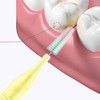 40pcs Dental Interdental Brushes for Braces 0.4mm Ultra Fine Soft