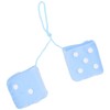 Sumex DADOS30 Furry Dice with Dots - Blue/ White