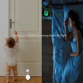Toddler Door Alarm, Door Alarms for Kids Safety, Vibration Sensor-Wireless Childproof Security with 3 Level Volume and Silent, No Subscription, Easy DIY Install, Door Chime Alerts for Rooms & Entries