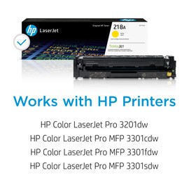 HP HP 218A Yellow Toner Cartridge | Works with Color Laserjet Pro 3201, MFP 3301 Series | W2182A