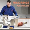 Extra Thick Toilet Wax Ring Kit with Flange and Bolts