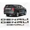 GMC 3pc Matte Black Door Rear DENALI Emblems Letters 2021-2023
