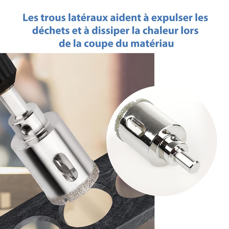 CLKE Diamond Hole Saw 35mm Tile Drill Bit with Center