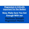 Magnesium Malate Capsules Not Tablets Bioavailable Mineral Supplement Easy to
