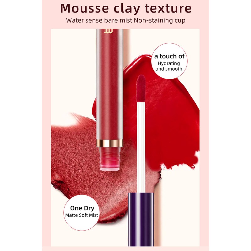 12 Colors Matte Liquid Lipstick Set Long Lasting Waterproof Non