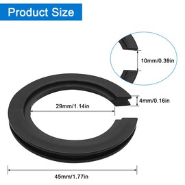 XYQMLY 12 PCS E27 to E14 Lamp Shade Adapter Ring, Plastic Lampshade Reducer Washer, 42mm to 29mm Lamp Shade Converter Ring, Light Shade Replacement Parts (Black & White)