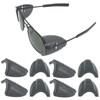 KONEWONG 4 Pairs Safety Glasses Side Shields, Slip on Side