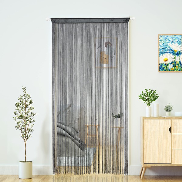 Doorway String Curtain Door Curtains,Boho Hippie Hanging Patio Tassels Screen