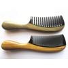 Myhsmooth GBZBYBMT Handmade No Static Black Buffalo Horn Comb with