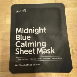 KLAIRS MIDNIGHT BLUE CALMING SHEET MASK 0.85 OZ (LOT OF 5)