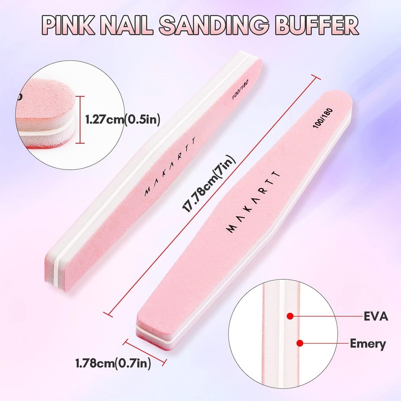 Makartt Nail Buffer Block 10pcs Nail Buffer and Shine Kit