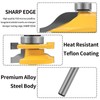 Raised Panel Router Bits，3PCS 1/4" Shank Router Bit Set,Cabinet Door