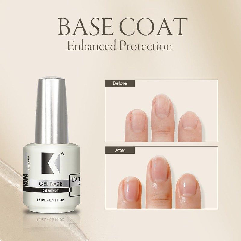 KUPA GelFinity - Soak Off Gel - Base Coat 0.5