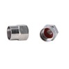 RockTrix - 4 Pieces - Silver Brass Valve Stem Caps