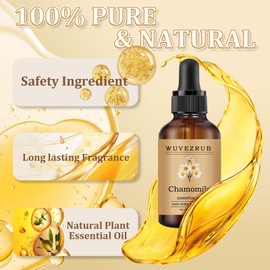 Wuvezrub Chamomile Essential Oil 60ML - 100% Pure and Natural Oils for Aromatherapy Diffuser - 2 Fl Oz/Chamomile
