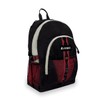 Everest Luggage Backpack with Dual Mesh Pocket, Burgundy/Gray/Black, Burgundy/Gray/Black, One