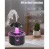 Aesthetic 2-in-1 Humidifier Oil Diffuser with Rotating Raindrop & 7