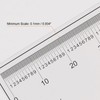 sourcing map Film Flexible Ruler 20 cm 0.1 mm Scale