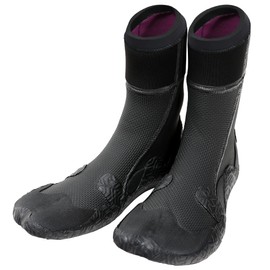 FELLOW Surf Boots, 0.2 inches (5 mm), Thermal, Brushed Lining, Men's, Women's, Surfing Boots, Winter, Japanese Standard, SUP Semi-Dry Wetsuit, British Black, 10.6 inches (27 cm)