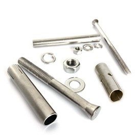 20X NUZAMAS M8x70mm Expansion Bolts 304 Stainless Steel Expansion Sleeve Anchor Bolt Heavy Duty Fixing Anchors for Screws Wall Building