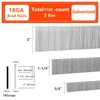 SITLDY 18 Gauge Galvanized Brad Nails 1100-Pack (3/4"-400, 1-1/4"-400, 2"-300