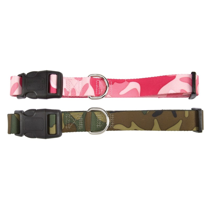 Casual Canine Camo Dog Collar, 6-10-Inch, Green