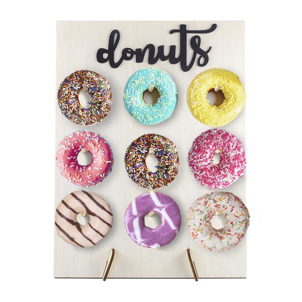 Llewyn Donut Wall Donut Display Board Donut Stand Wood Decorate
