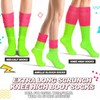 Geyoga Neon Slouch Socks,80s 90s Neon Women's Leg Warmers Extra