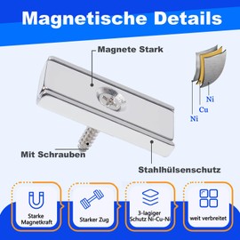 DGDUBRB __Neodymium Magnets 30X13.5X5-D3.5_12_D【Pack of 12】