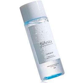Bifesta Eye & Lip Micellar Makeup Remover 4.9 fl oz (145ml) – Dual-Phase Waterproof Makeup Remover, Non-Greasy, Fragrance-Free by MANDOM, Made in Japan