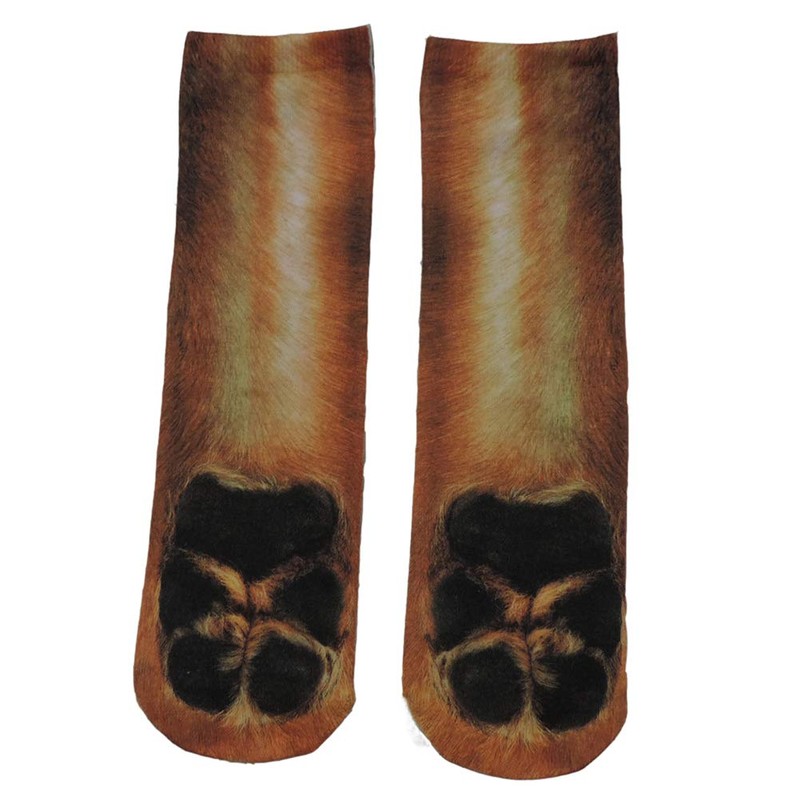Mommy & Me 3D Animal Paw Feet Print Foot Crew