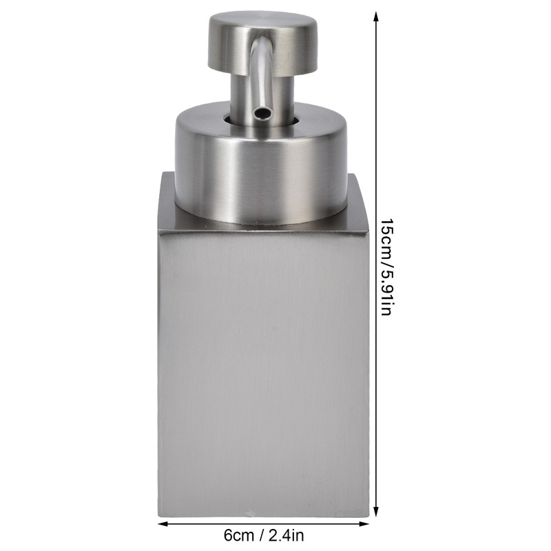 Hand Sanitizer Bottle Silver Large Capacity Non Slip 304 Stainless