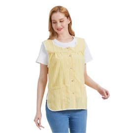 Nanxson Cobber Aprons for Women with Pockets Smock Apron with Buttons for Cooking Chef Kitchen CF3152