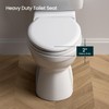 R&T Toilet Seat Round B1099, Heavy-Duty up to 440 lbs,