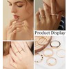 Staligue Gold Rings for Women Non Tarnish 10 PCS Dainty