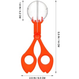 Zhhuoc 2Pcs Blue Fine Motor Skill Toys, Hand-Eye Coordination Plastic Scissor Clamp Small Butterfly Clip, Scoopers for Nature Exploration Observation Toys Sports Outdoor Play
