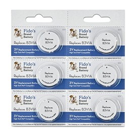 Fido's High Tech Pet®Compatible 6-Pack Electronic Collar Battery for Model MS-4 and MS-5