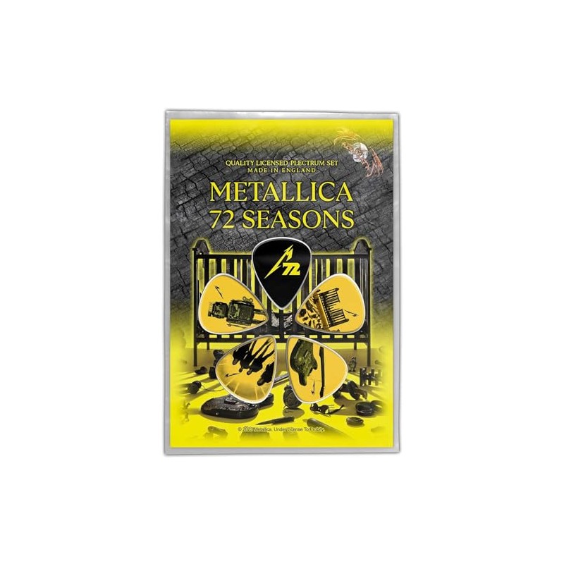 METALLICA Guitar Pick Set # 3-72 Seasons Pack of 5