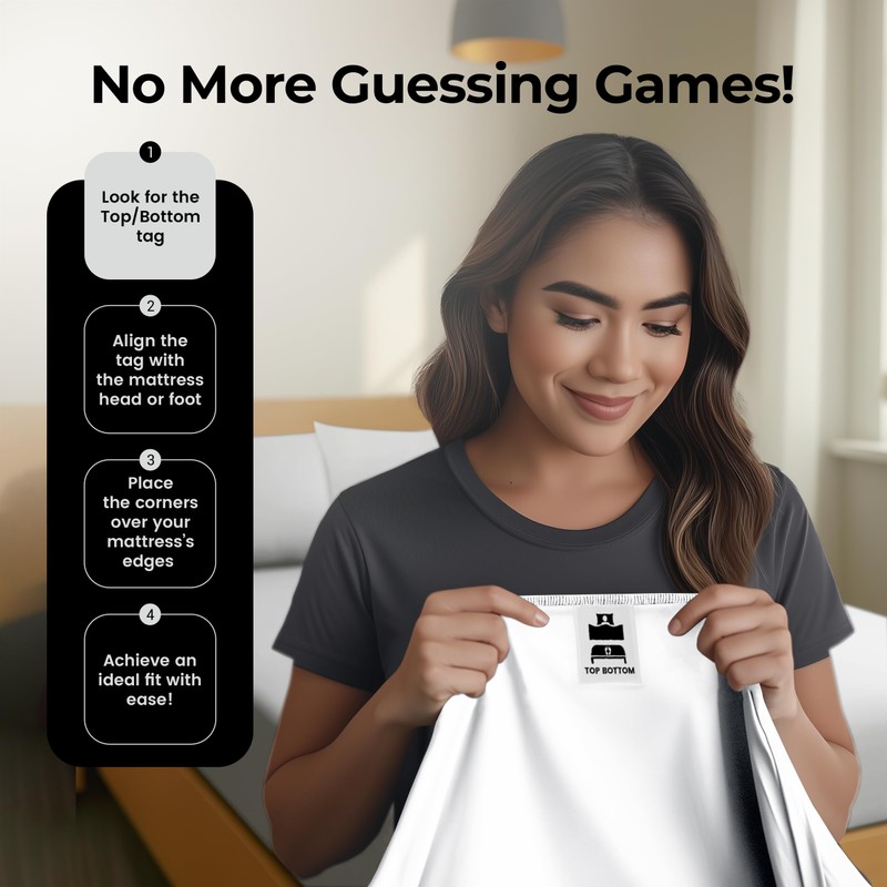 Utopia Bedding Queen Fitted Sheet - Bottom Sheet - Deep